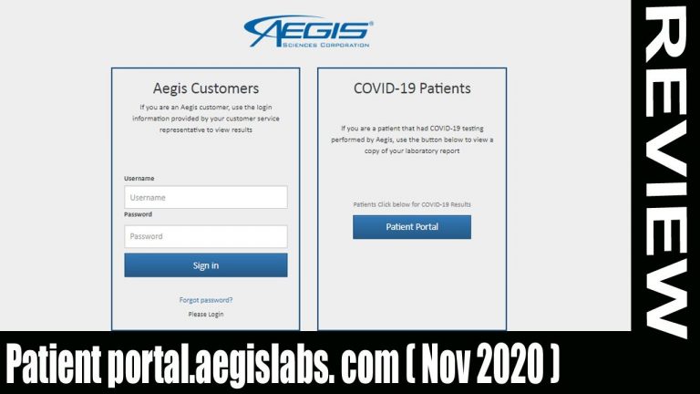 Patient portal.aegislabs. com: (Nov) Covid-19 Testing!