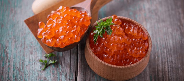 What is red caviar made of?